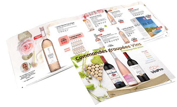 Catalogue commande groupée de vins, bières et spiritueux ViniPro, une solution Helfrich pour les CSE et les salariés